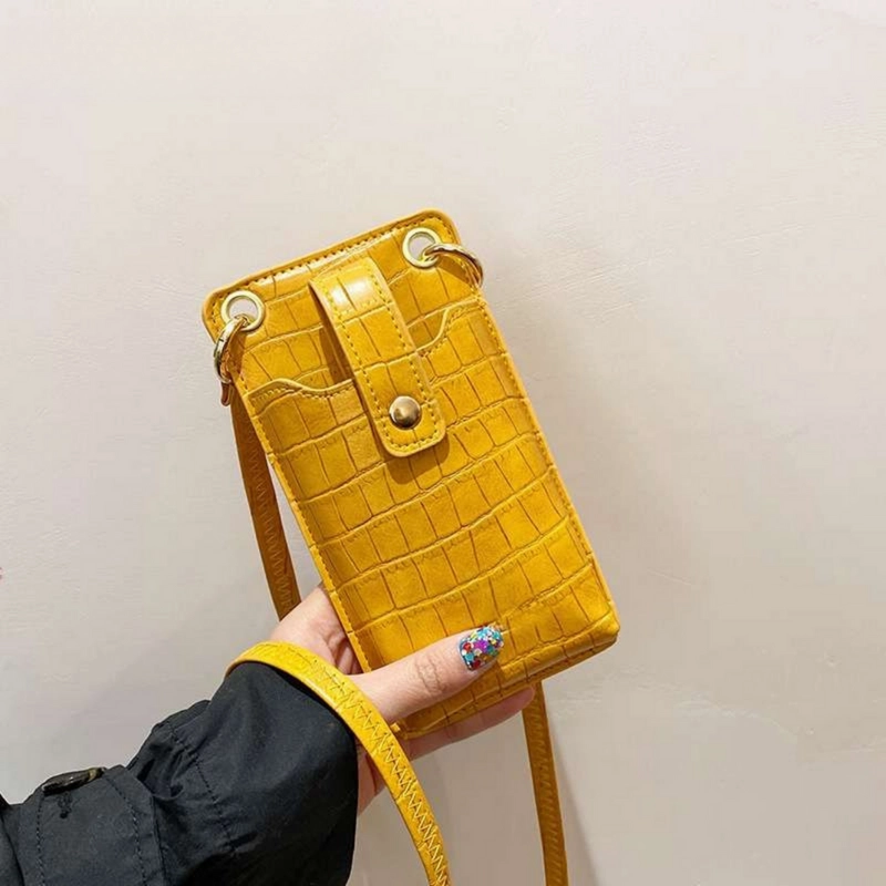 Product image KAHASIL - Tas Dompet Hp Wanita Selempang Bahan Kulit PU Leather Premium KHPCKT01 all variant Kuning